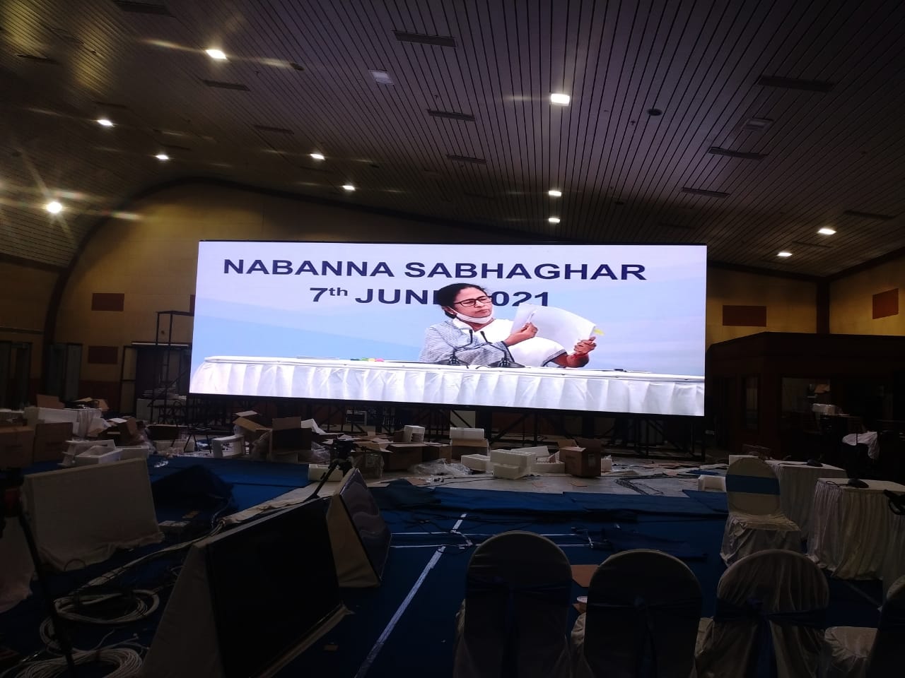 Indoor led video wall