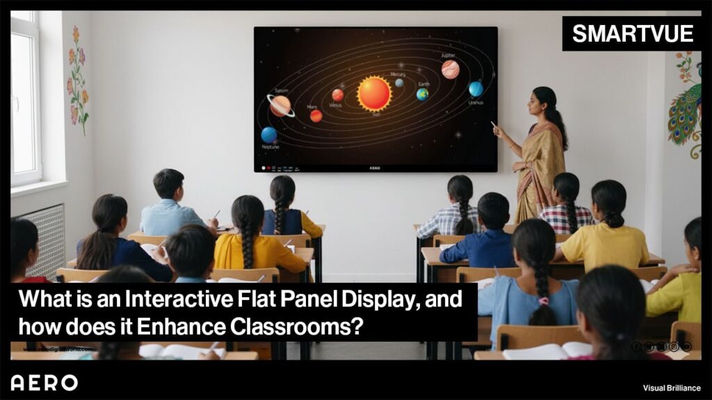 What is interactive flat panel display and how it enhance classrooms