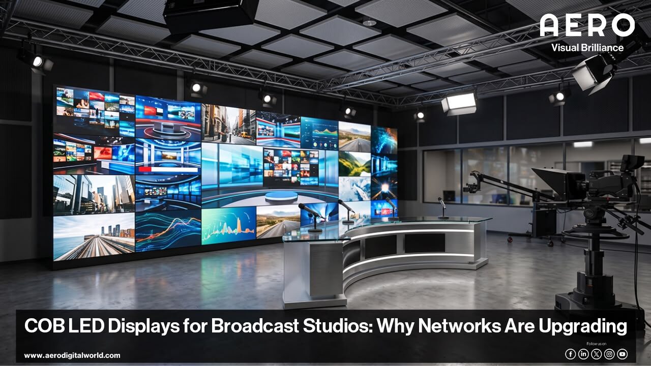 COB LED Displays for Broadcast Studios